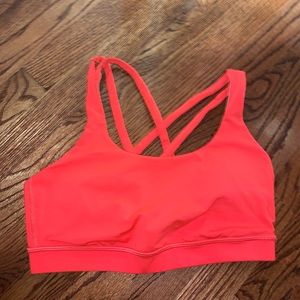 Lululemon Energy Bra Size 8 Coral